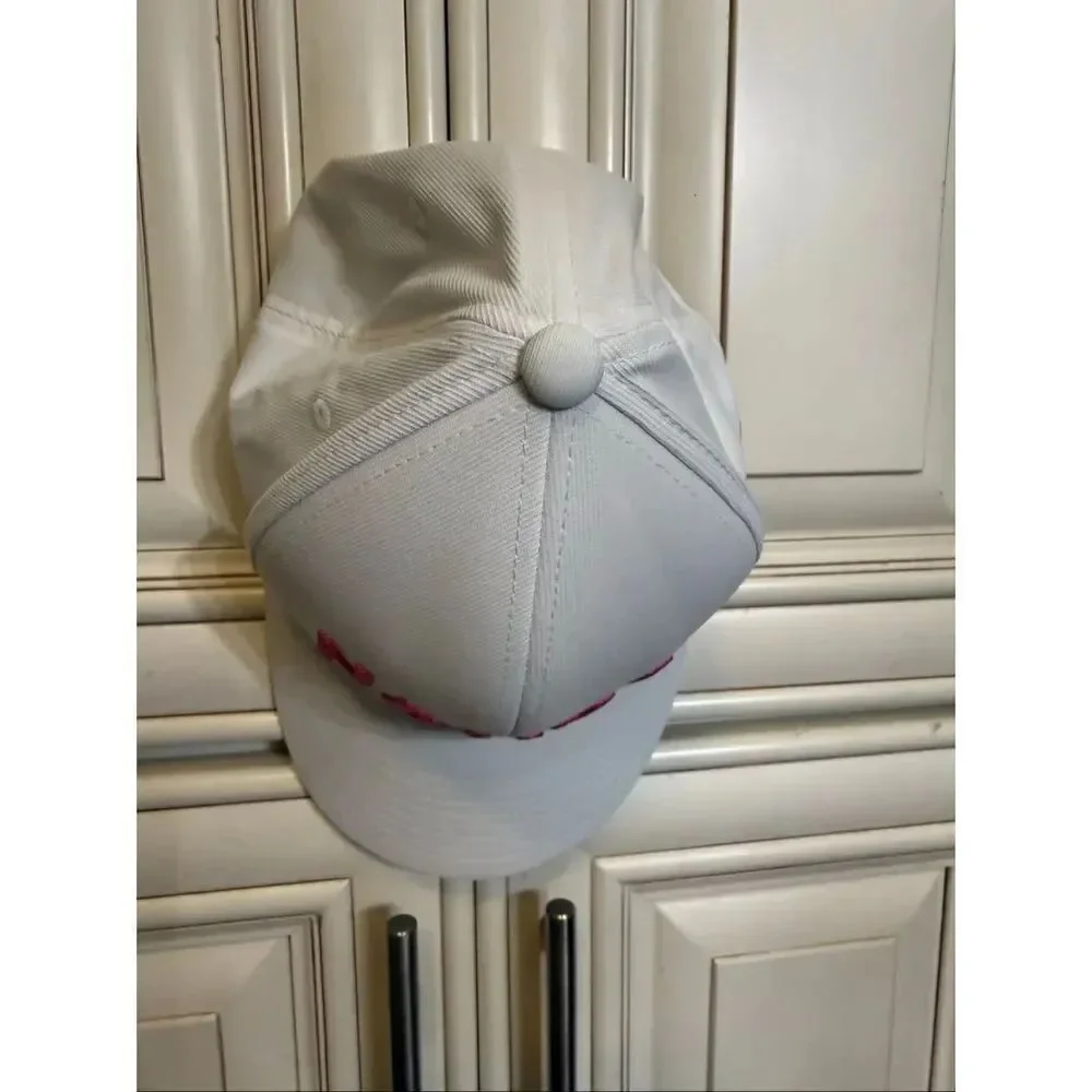 G/Fore Women's Nauka Golf Adjustable Snapback Hat Cap White Pink One Size